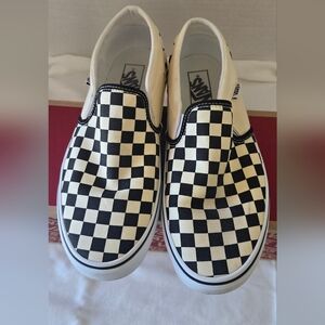 Vans Classic Checkerboard Slip-On | Women’s 11 | Black & White | Excellent